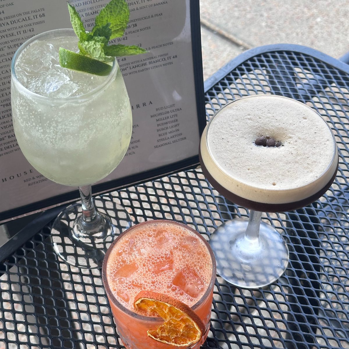 Mama’s On The Hill Beverage Menu