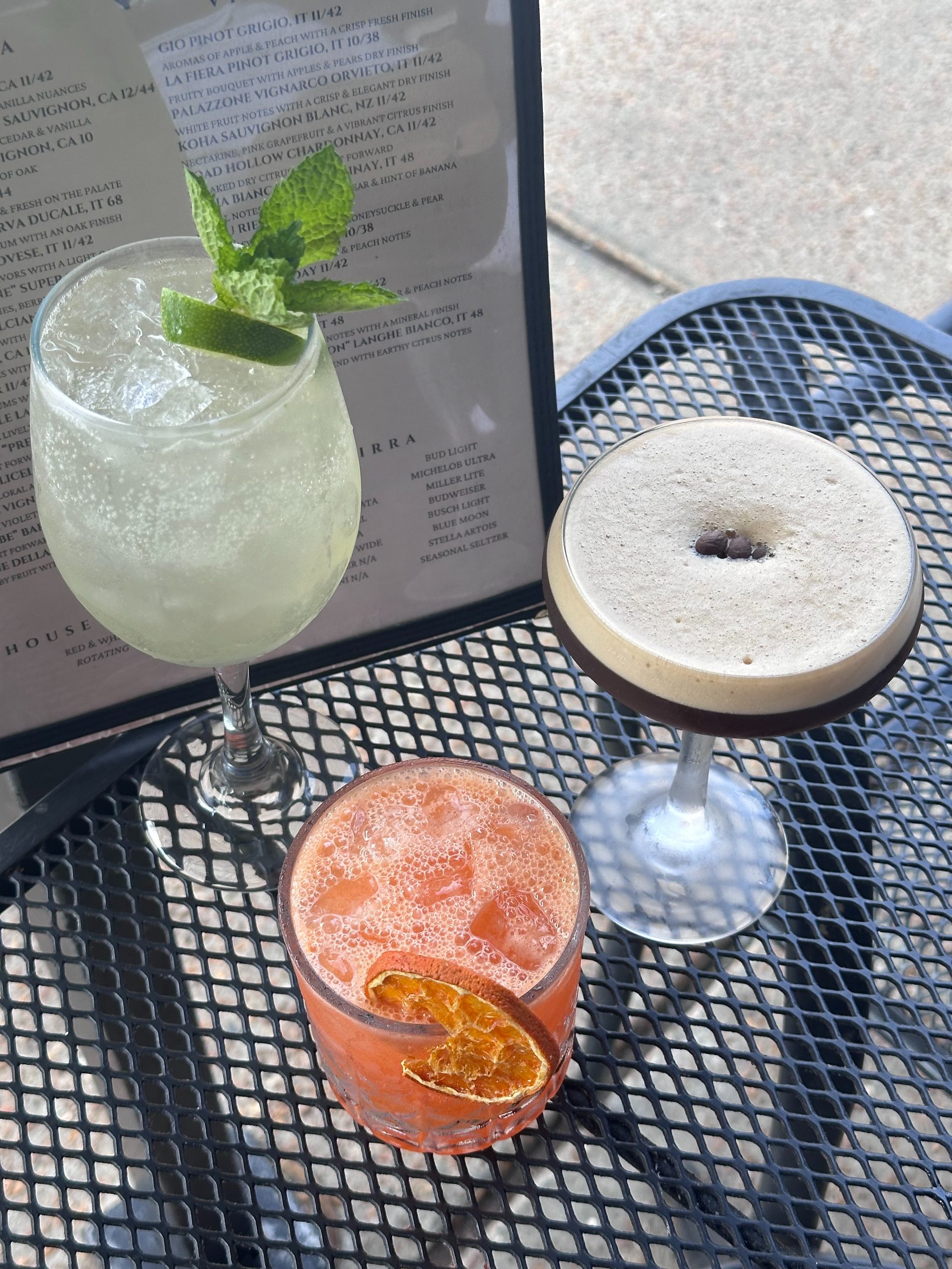 Mama’s On The Hill Beverage Menu