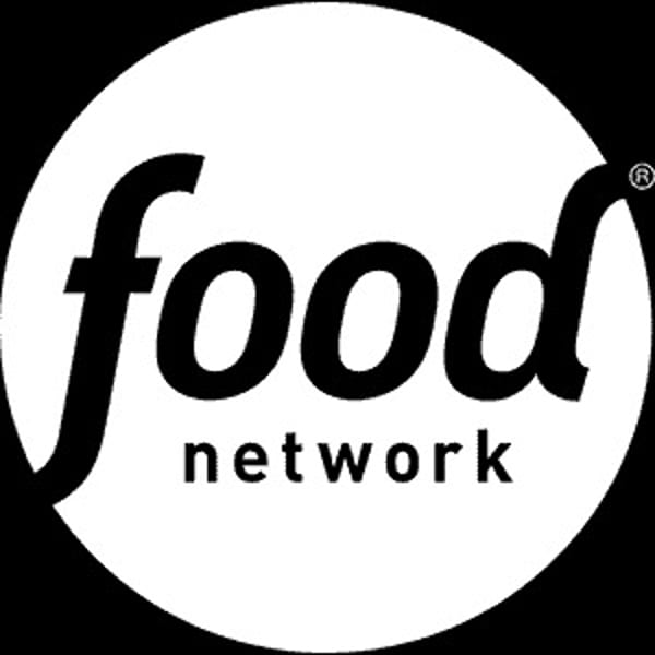Food Network logo, a white circle with "food" in large script and "network" below it.